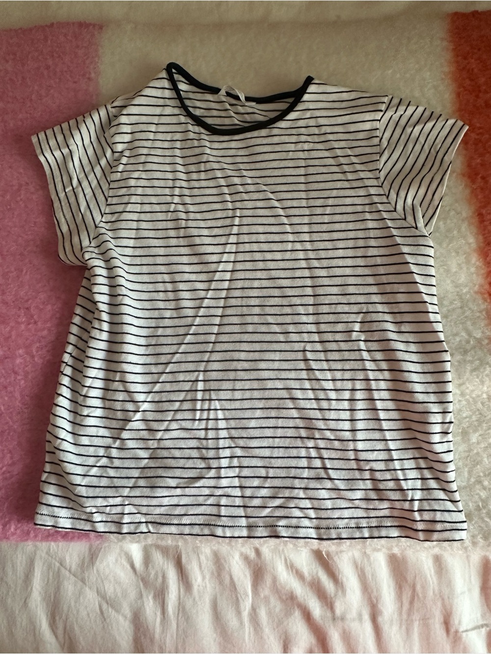 Zar' Black & White Striped Tee - Classic Casual Top